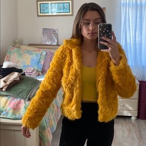 Yellow Fur Coat